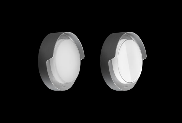 L = Panda - Half Rim/Opal. R = Panda - Half Rim/Glossy.